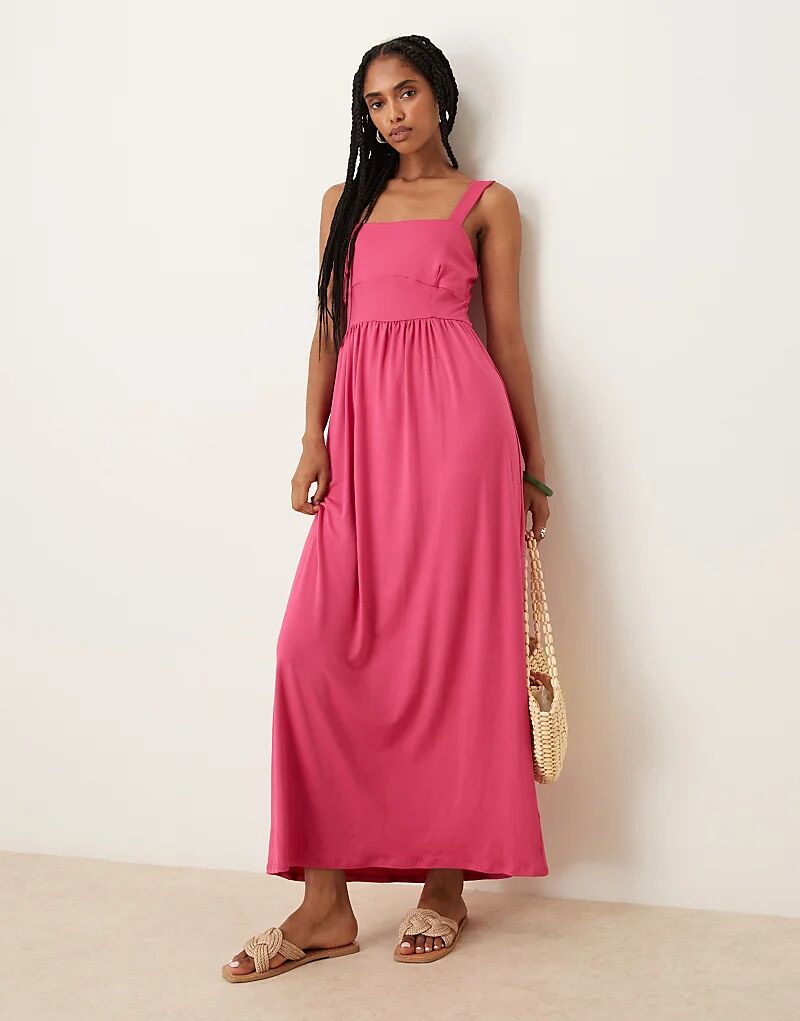 Платье миди с квадратным вырезом ASOS DESIGN розового цвета
Платье миди с квадратным вырезом ASOS DESIGN розового цвета