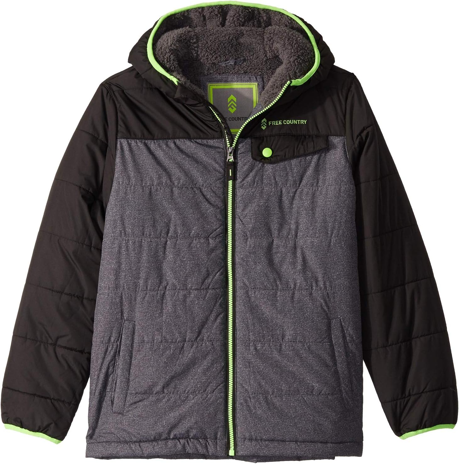 Куртка Free Country Puffer Jacket with Sherpa Lining (Big Kids), черный
Куртка Free Country Puffer Jacket with Sherpa Lining (Big Kids), черный