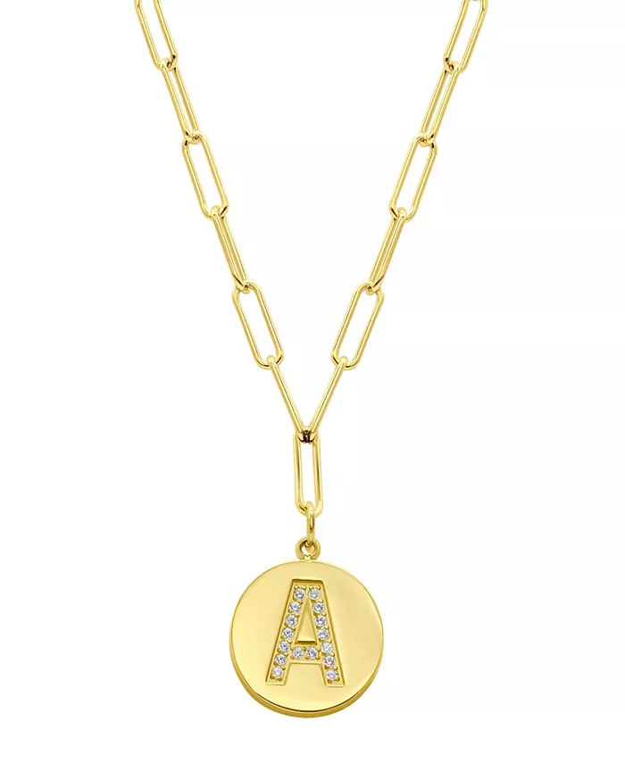 Ожерелье-скрепка с инициалами в форме диска, устойчивое к потускнению, позолоченное 14 карат ADORNIA, желтый
Ожерелье-скрепка с инициалами в форме диска, устойчивое к потускнению, позолоченное 14 карат ADORNIA, желтый