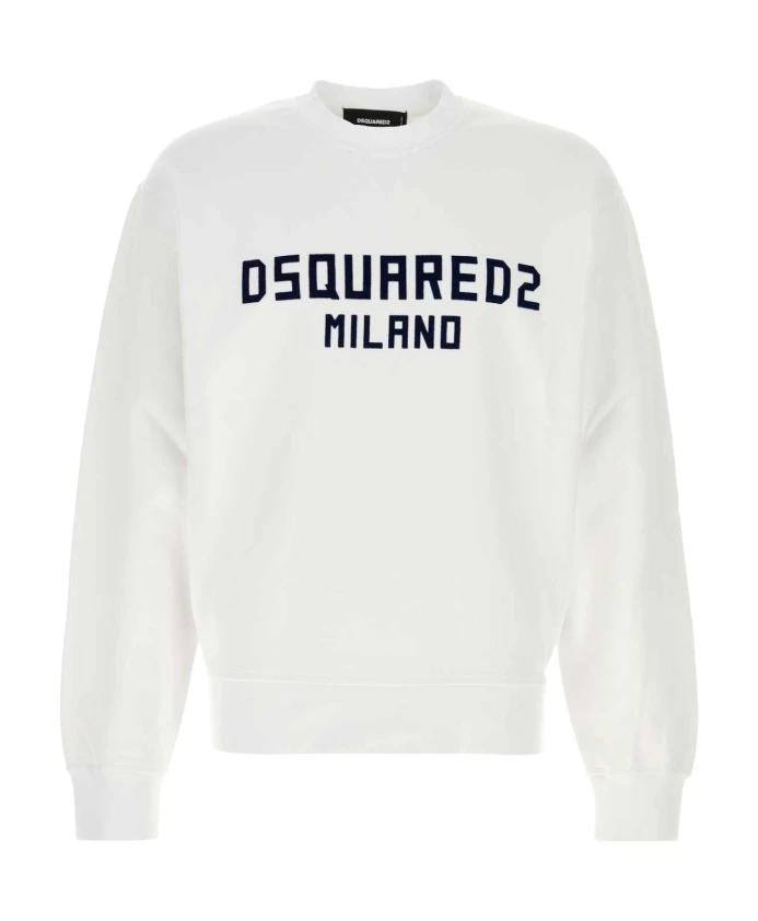Белая хлопковая толстовка Dsquared2, белый
Белая хлопковая толстовка Dsquared2, белый