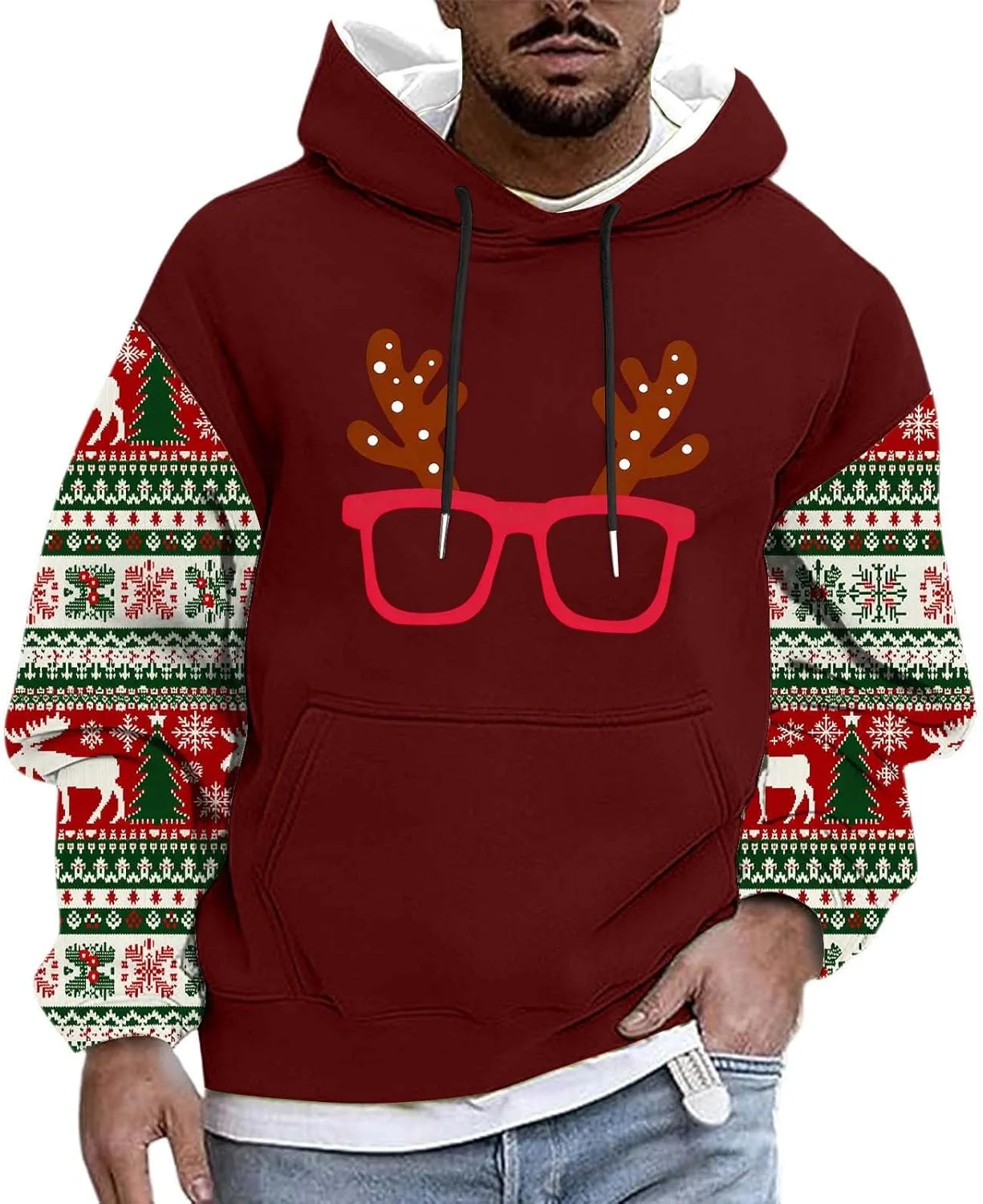 Мужской рождественский свитшот с длинным рукавом и принтом
Мужской рождественский свитшот с длинным рукавом и принтом