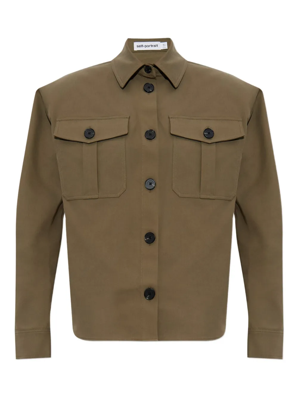 Рубашка с объемными плечами Self-Portrait, зеленый
Рубашка с объемными плечами Self-Portrait, зеленый
