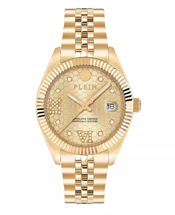 Женские часы из нержавеющей стали золотистого оттенка, 34 мм Philipp Plein, gold
Женские часы из нержавеющей стали золотистого оттенка, 34 мм Philipp Plein, gold
