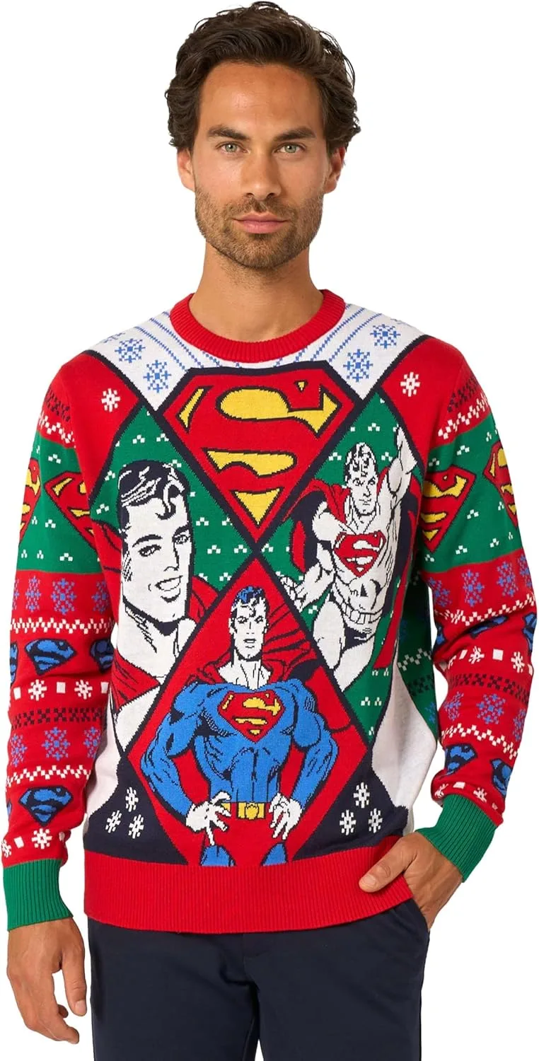 Свитер Opposuits мужской вязаный с рождественским принтом, с длинными рукавами и круглым вырезом
Свитер Opposuits мужской вязаный с рождественским принтом, с длинными рукавами и круглым вырезом