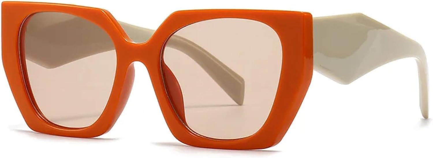 Ретро-солнцезащитные очки большого размера для женщин и мужчин, роскошные модные солнцезащитные очки, трендовые женские очки с защитой от УФ-излучения UV400 TVTBBVV, Orange Tea
Ретро-солнцезащитные очки большого размера для женщин и мужчин, роскошные модные солнцезащитные очки, трендовые женские очки с защитой от УФ-излучения UV400 TVTBBVV, Orange Tea