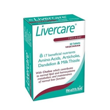 Health Aid Livercare 60 таблеток, Healthaid
Health Aid Livercare 60 таблеток, Healthaid