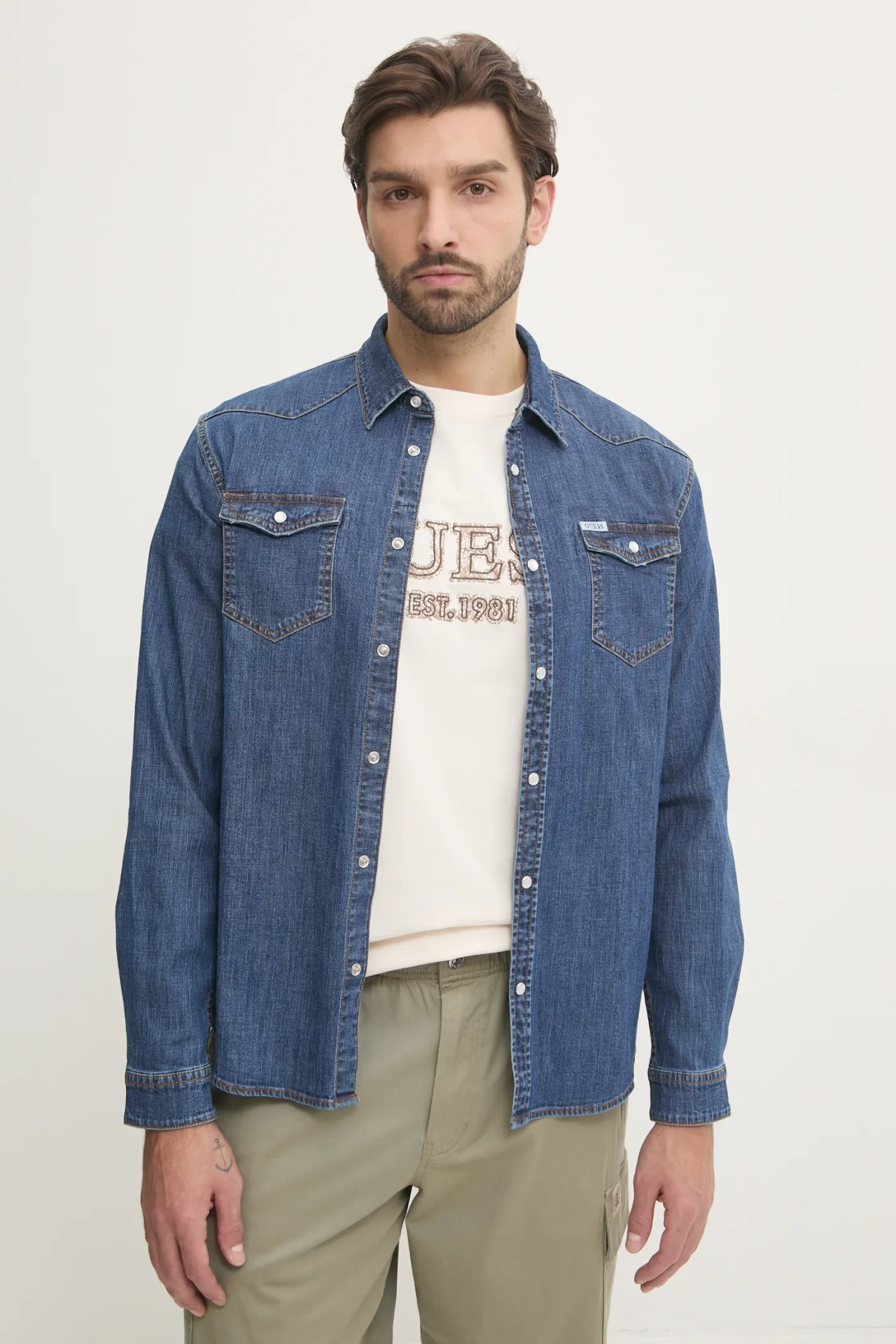 Джинсовая рубашка TRUCKEE Guess, синий
Джинсовая рубашка TRUCKEE Guess, синий