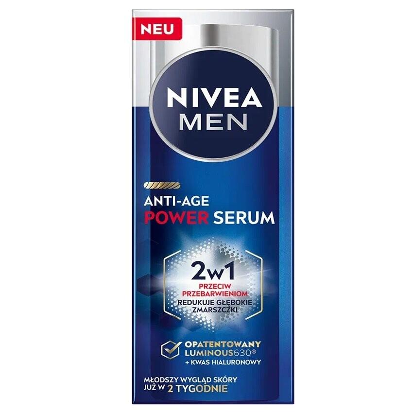 Men Anti-Age Power Serum 2в1 интенсивная сыворотка против обесцвечивания 30мл Nivea
Men Anti-Age Power Serum 2в1 интенсивная сыворотка против обесцвечивания 30мл Nivea