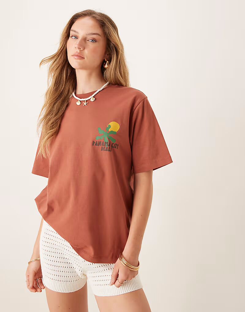 Футболка свободного кроя с абстрактной праздничной графикой Asos Design, оранжево-коричневый, Оранжевый, Футболка свободного кроя с абстрактной праздничной графикой Asos Design, оранжево-коричневый
Футболка свободного кроя с абстрактной праздничной графикой Asos Design, оранжево-коричневый, Оранжевый, Футболка свободного кроя с абстрактной праздничной графикой Asos Design, оранжево-коричневый