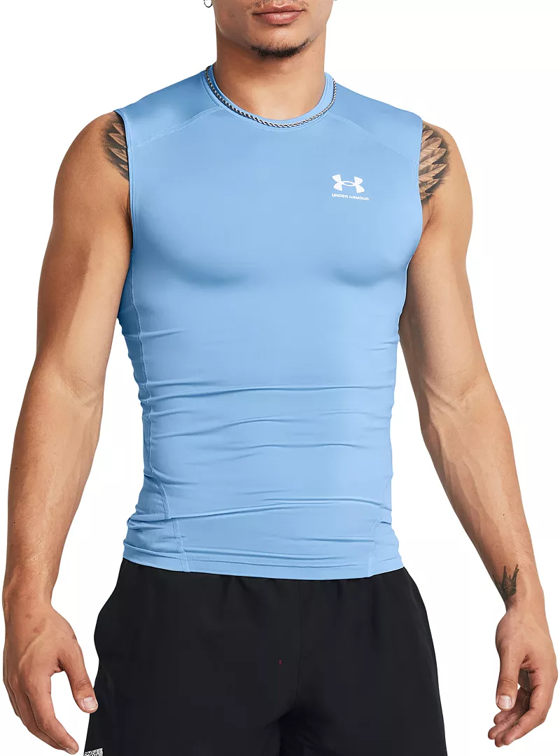 Мужская компрессионная рубашка Under Armour HeatGear, цвет Carolina Blue/White
Мужская компрессионная рубашка Under Armour HeatGear, цвет Carolina Blue/White