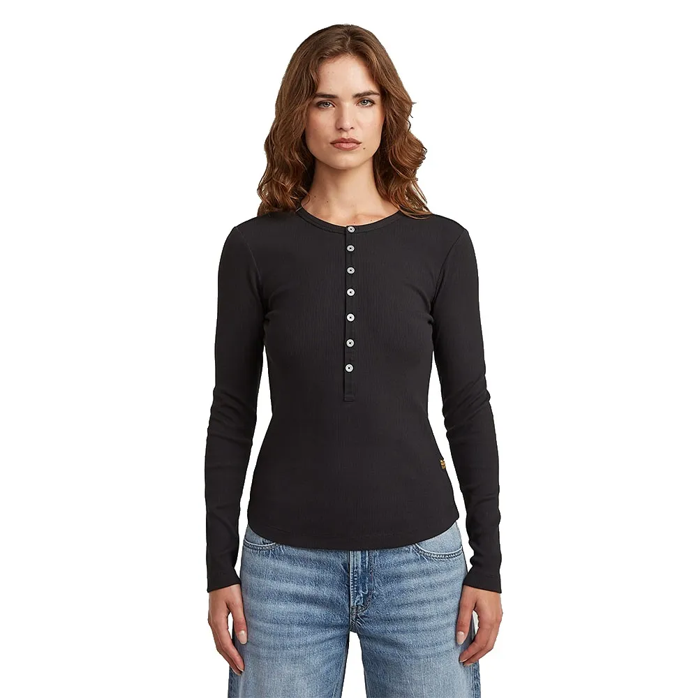 Футболка с длинным рукавом G-Star Henley, черный
Футболка с длинным рукавом G-Star Henley, черный