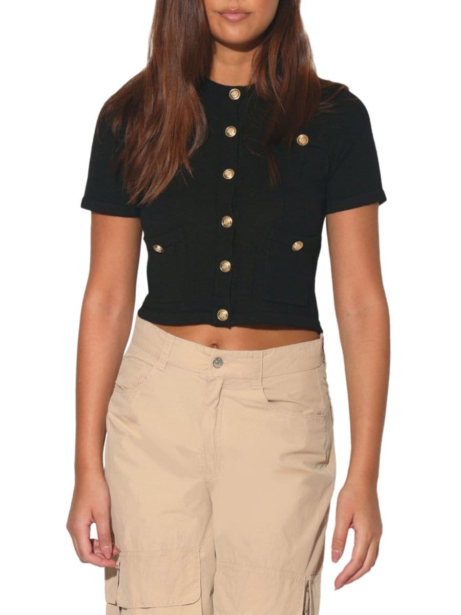 Кардиган Louise в рубчик Walter Baker, черный
Кардиган Louise в рубчик Walter Baker, черный