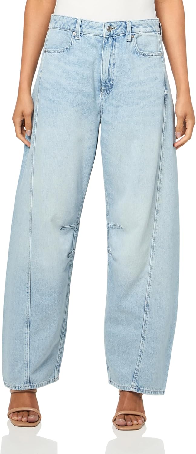 BOSS Женские джинсы Barrel Leg Bleached Denim, Bleached Blue
BOSS Женские джинсы Barrel Leg Bleached Denim, Bleached Blue