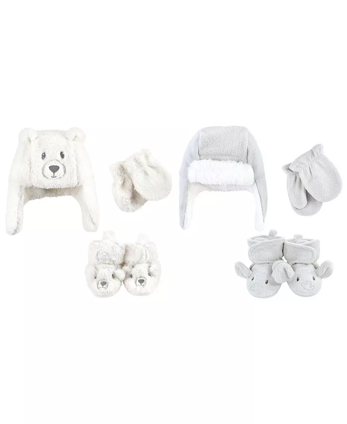 Комплект из 6 предметов: шапка-ушанка, варежки и пинетки Hudson для мальчиков, тёмно-синий, с изображением пингвина и оленя, 12–18 месяцев Hudson Baby, белый
Комплект из 6 предметов: шапка-ушанка, варежки и пинетки Hudson для мальчиков, тёмно-синий, с изображением пингвина и оленя, 12–18 месяцев Hudson Baby, белый