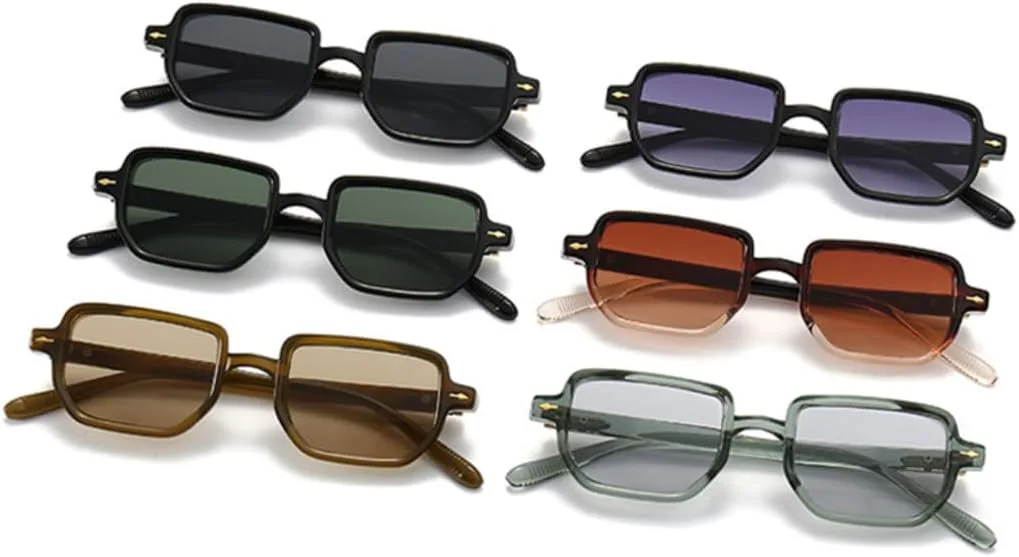 Популярные модные прямоугольные солнцезащитные очки для женщин, защита от УФ-излучения UV400, ретро-градиентные, для мужчин, с заклепками VRTRFFTR, Black Gray
Популярные модные прямоугольные солнцезащитные очки для женщин, защита от УФ-излучения UV400, ретро-градиентные, для мужчин, с заклепками VRTRFFTR, Black Gray