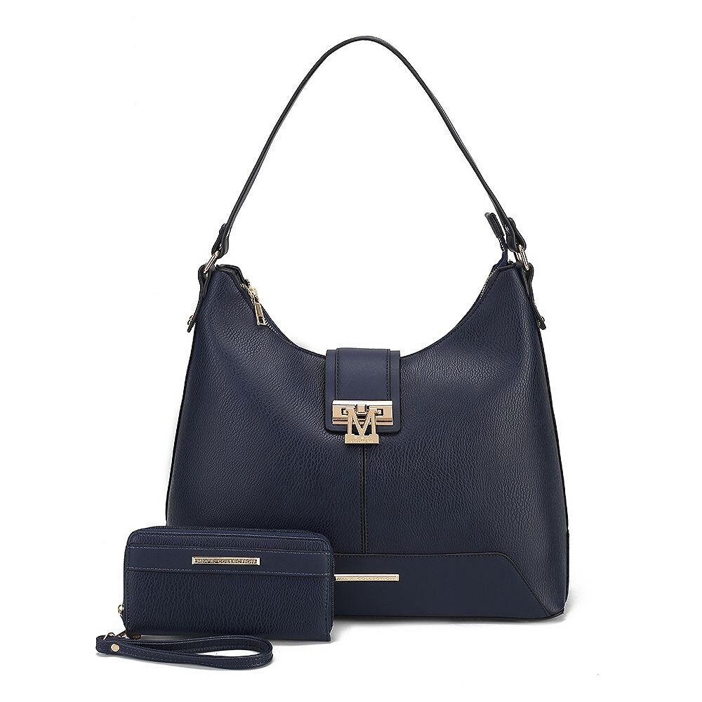 Женская сумка через плечо Graciela из веганской кожи MKF Collection от Mia k — 2 предмета, темно-синий 
Женская сумка через плечо Graciela из веганской кожи MKF Collection от Mia k — 2 предмета, темно-синий