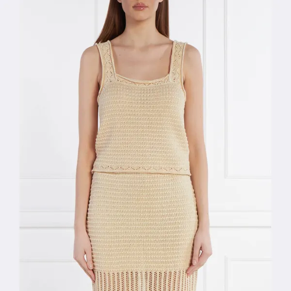 Льняной топ стандартного кроя Liviana Conti, бежевый
Льняной топ стандартного кроя Liviana Conti, бежевый