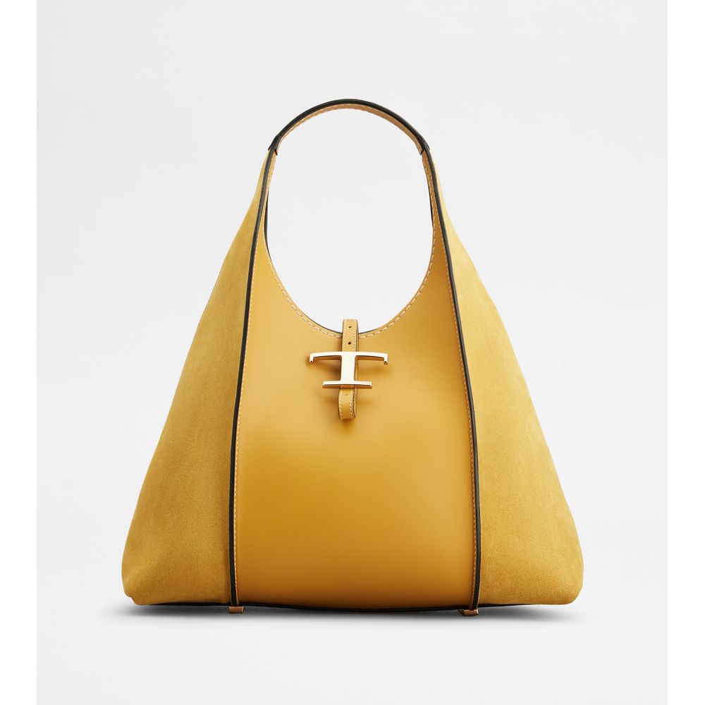 Сумка-хобо Timeless из гладкой кожи и замши, средний размер TOD's, желтый
Сумка-хобо Timeless из гладкой кожи и замши, средний размер TOD's, желтый