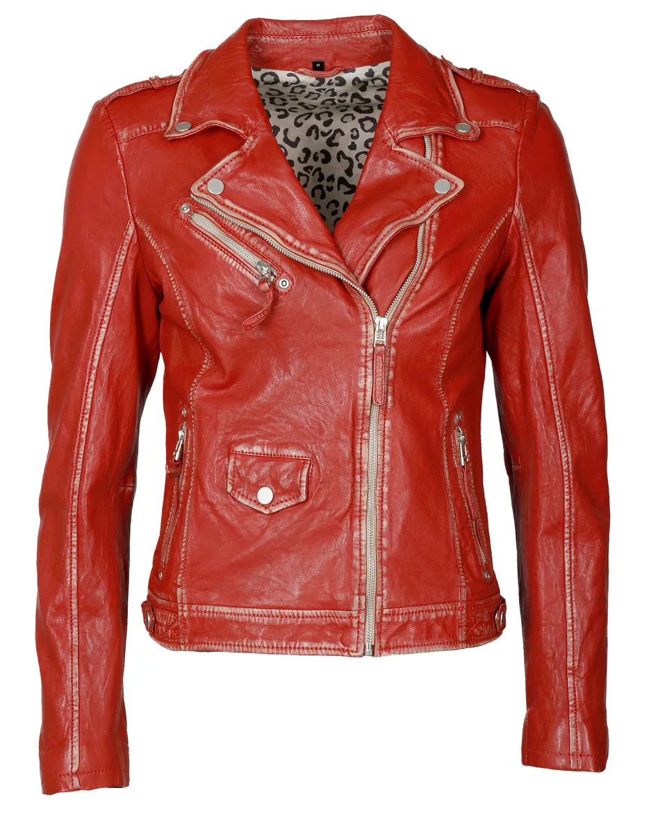 Байкерская куртка JCC "51300", красный
Байкерская куртка JCC "51300", красный