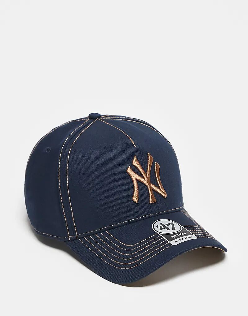 Кепка MVP 47 Brand NY Yankees с контрастной строчкой в темно-синем цвете
Кепка MVP 47 Brand NY Yankees с контрастной строчкой в темно-синем цвете