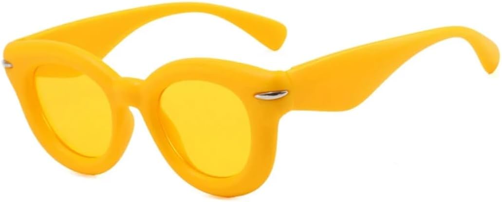 Солнцезащитные очки с защитой UV400 | Маленькая круглая оправа, цветные линзы | Для женщин и мужчин, для занятий спортом на открытом воздухе и вождения DSVIGF, Yellow Yellow
Солнцезащитные очки с защитой UV400 | Маленькая круглая оправа, цветные линзы | Для женщин и мужчин, для занятий спортом на открытом воздухе и вождения DSVIGF, Yellow Yellow