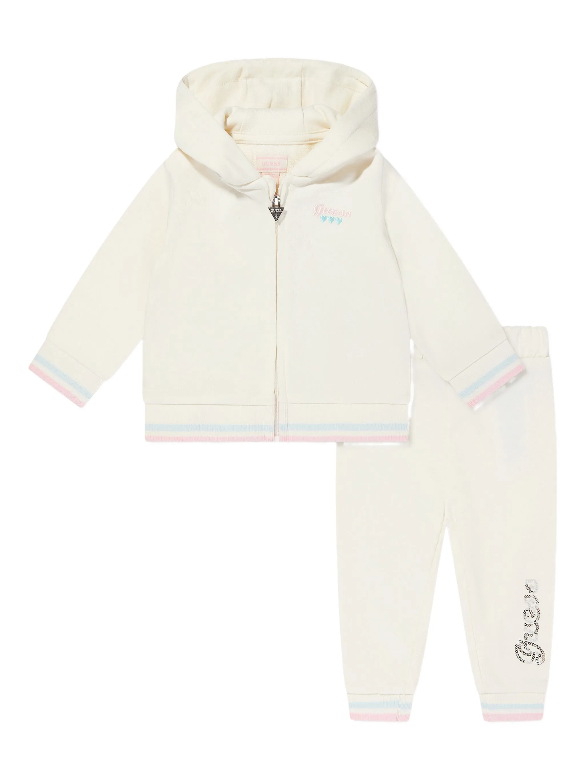 Спортивный костюм с логотипом Guess Kids, белый
Спортивный костюм с логотипом Guess Kids, белый