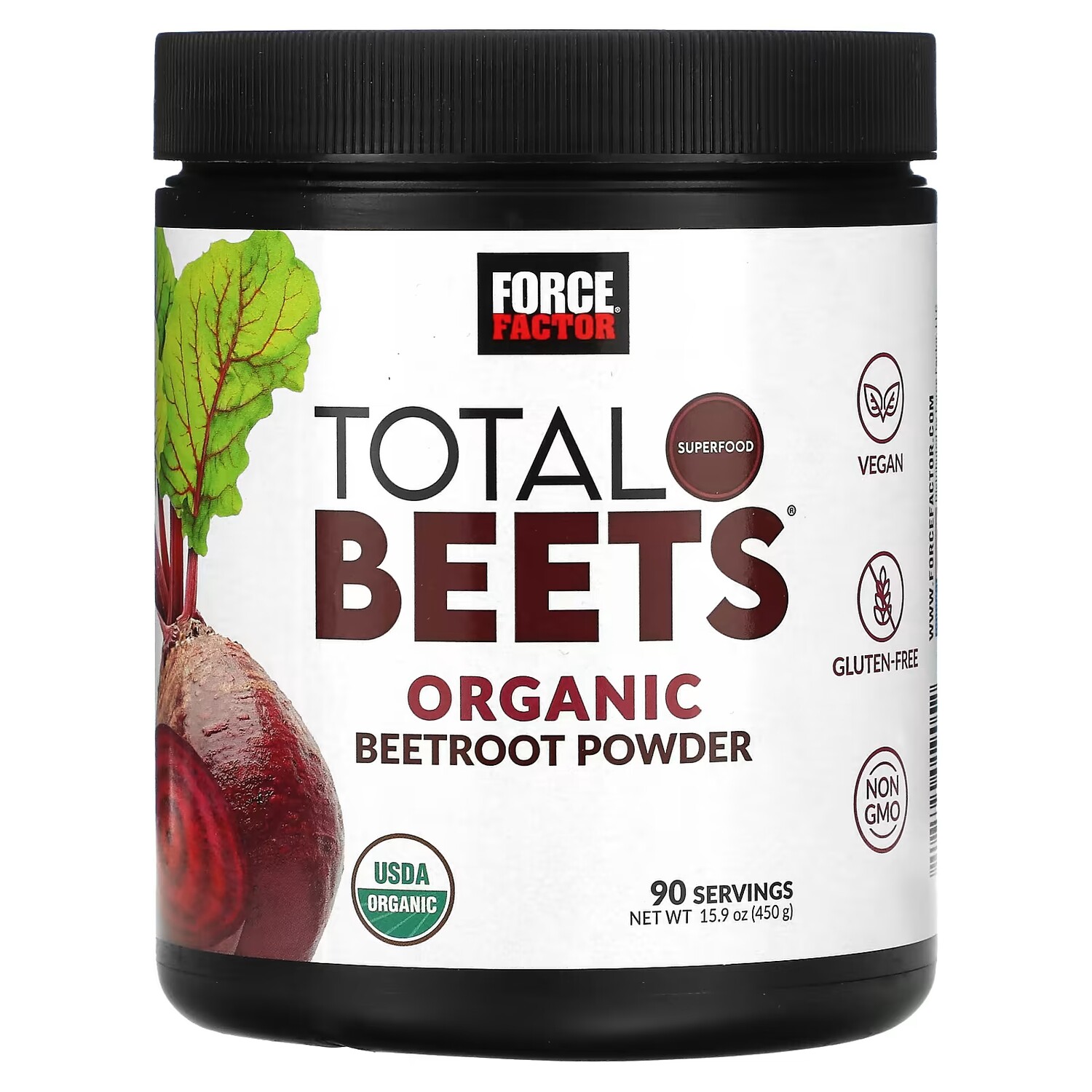 Добавка Force Factor Total Beets Organic Beetroot Powder, 450 г 
Добавка Force Factor Total Beets Organic Beetroot Powder, 450 г
