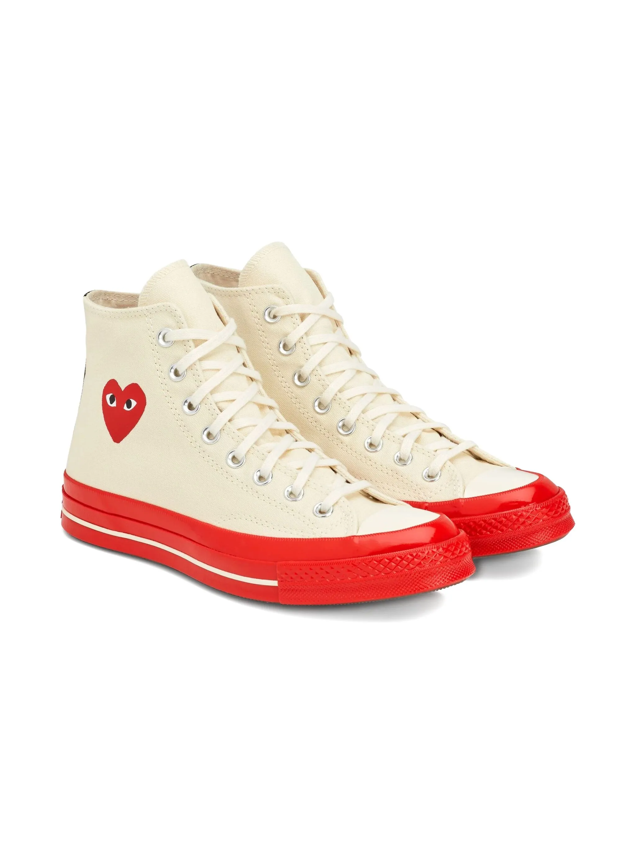 Высокие кроссовки с логотипом Comme Des Garçons Play X Converse, бежевый
Высокие кроссовки с логотипом Comme Des Garçons Play X Converse, бежевый