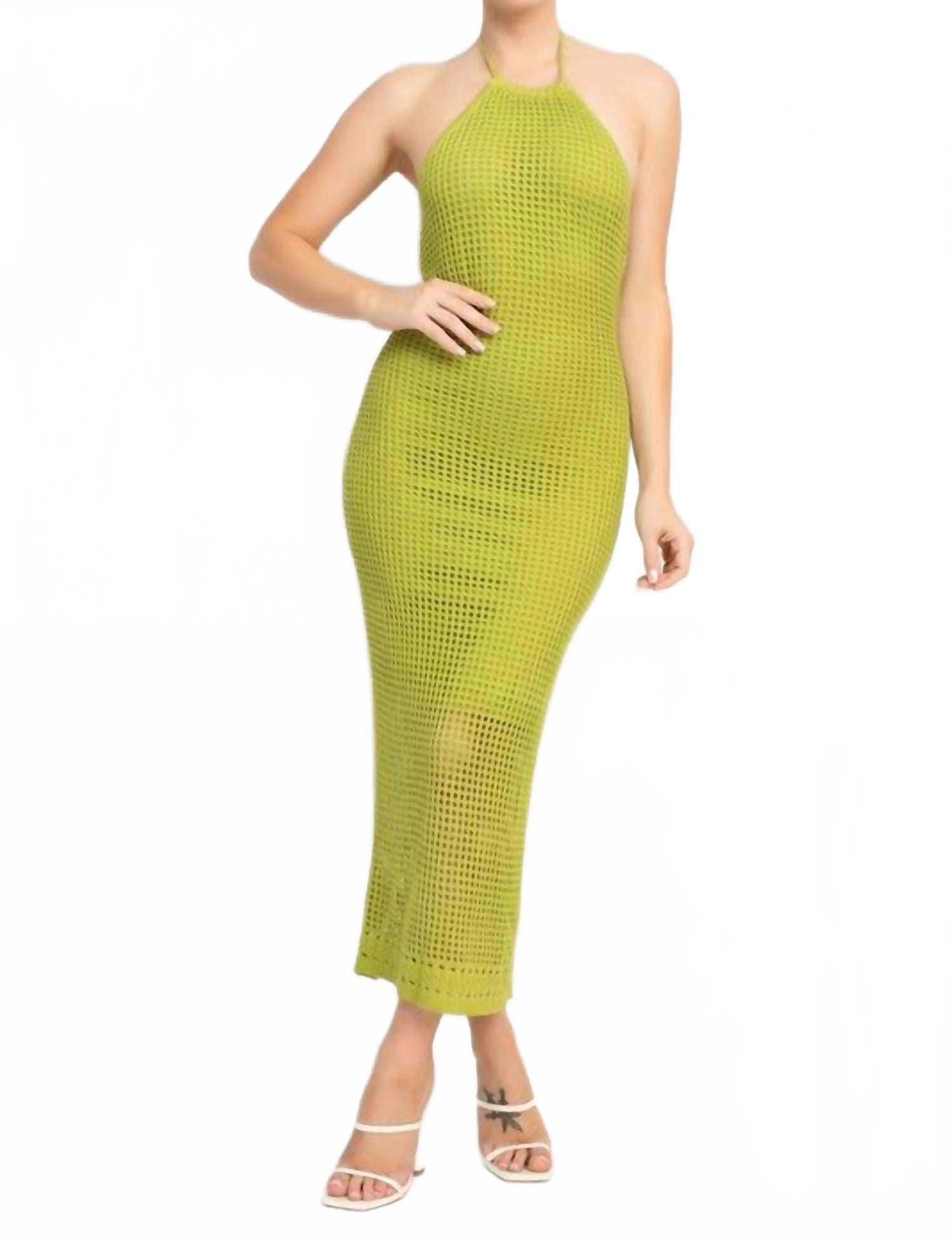 Платье-макси с открытой спиной и халтером цвета шартрез Shopirisbasic, Chartreuse
Платье-макси с открытой спиной и халтером цвета шартрез Shopirisbasic, Chartreuse