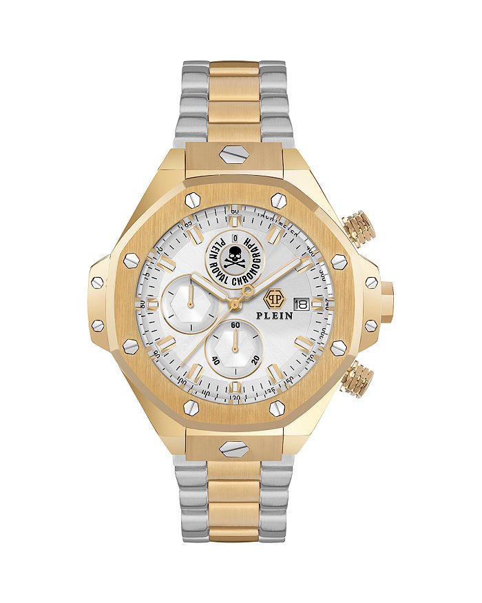 Plein Royal Chronograph, 46 мм PHILIPP PLEIN, белый
Plein Royal Chronograph, 46 мм PHILIPP PLEIN, белый