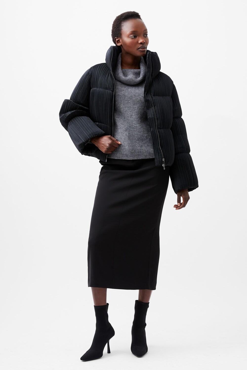 Dinara жатый пуховик куртка French Connection, черный
Dinara жатый пуховик куртка French Connection, черный