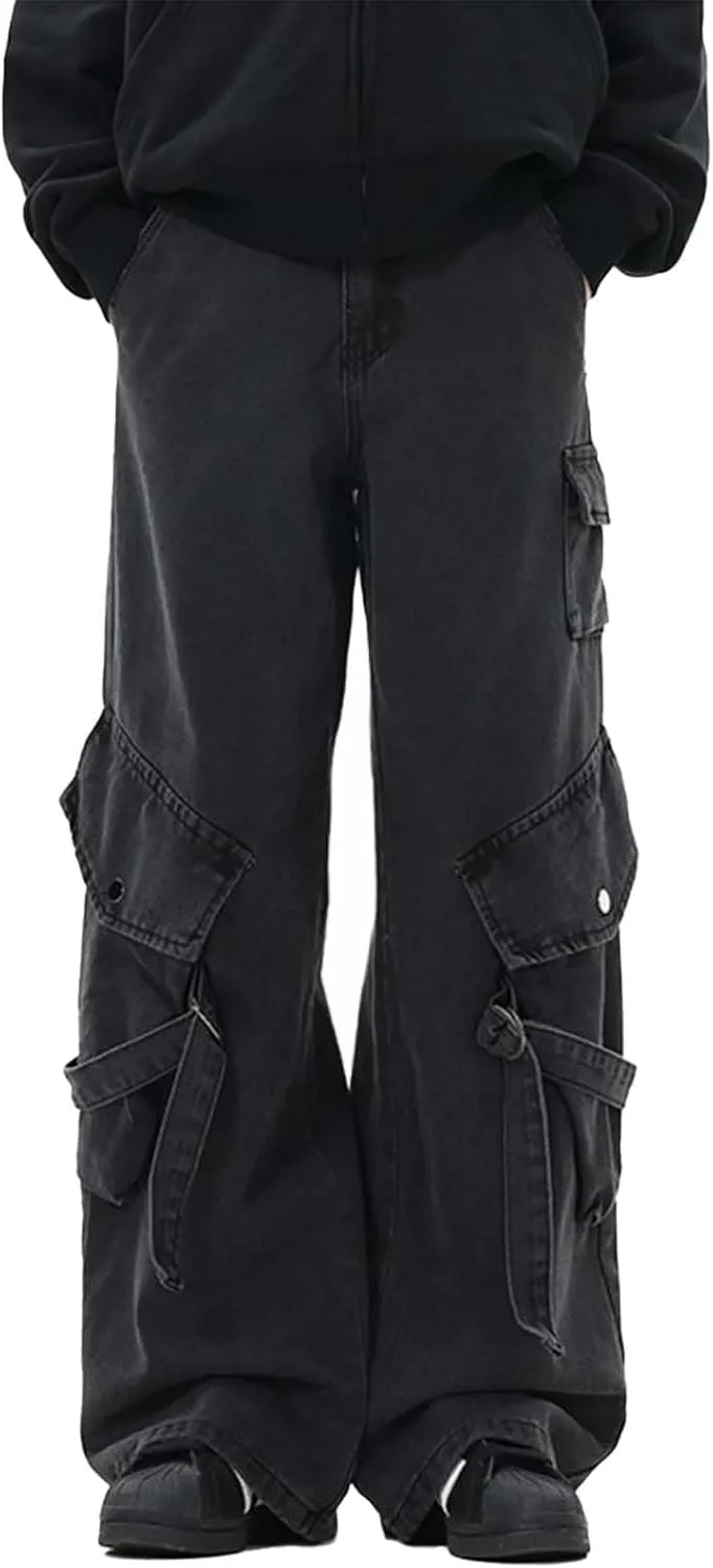 Багги карго джинсы для женщин и мужчин с высокой талией и множеством карманов jupkem
Багги карго джинсы для женщин и мужчин с высокой талией и множеством карманов jupkem