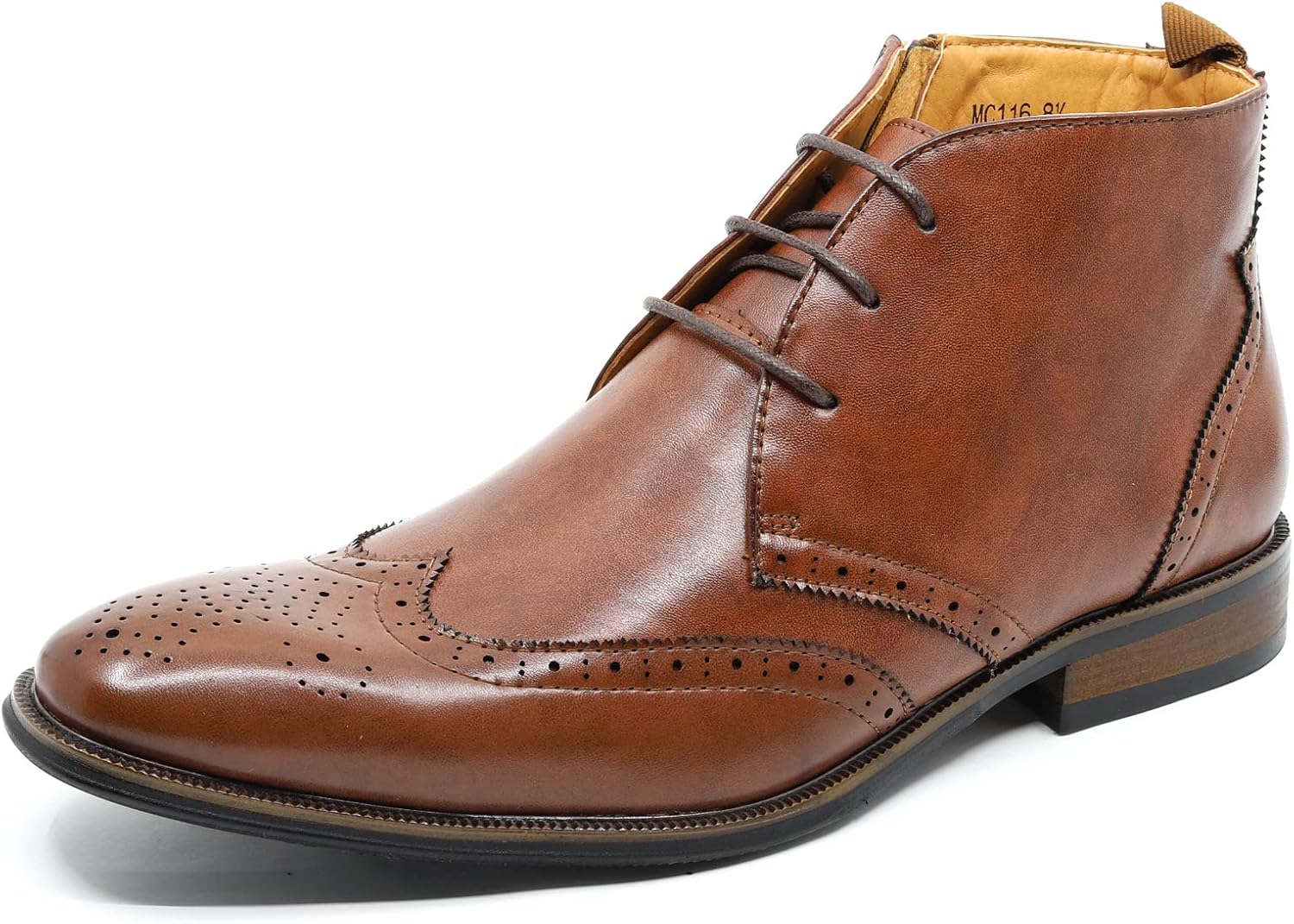 Мужские ботильоны Metrocharm MC116 на шнуровке с перфорацией и перфорацией на мыске, коричневый
Мужские ботильоны Metrocharm MC116 на шнуровке с перфорацией и перфорацией на мыске, коричневый