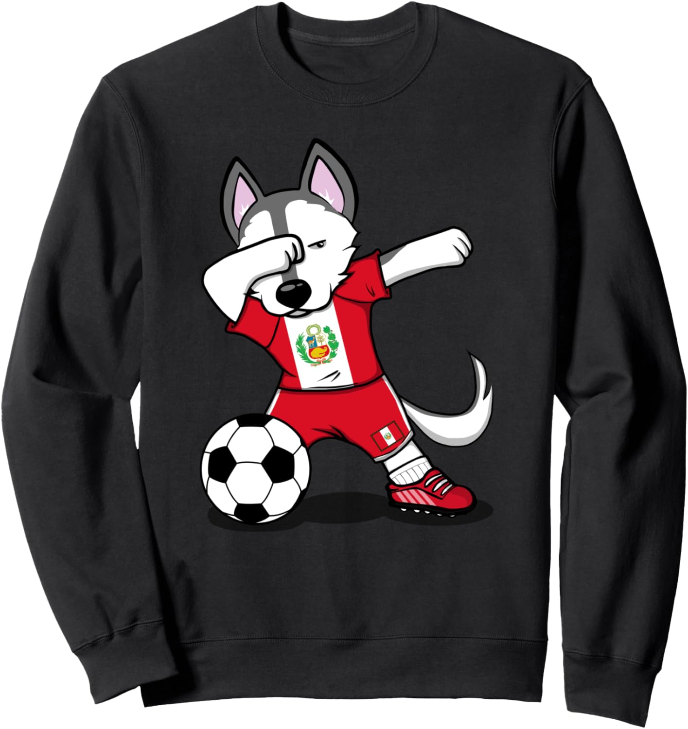Забавная собачка хаски, делающая «дэб», милая собачка хаски, перуанский футбол, перуанский флаг, спортивная толстовка Teeisle Peru Football, черный
Забавная собачка хаски, делающая «дэб», милая собачка хаски, перуанский футбол, перуанский флаг, спортивная толстовка Teeisle Peru Football, черный