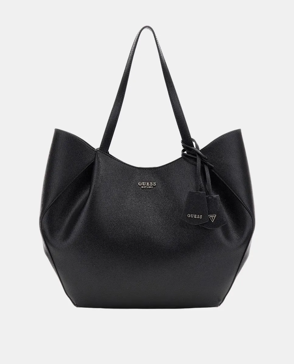 Большая сумка через плечо с магнитной застёжкой Guess, черный 
Большая сумка через плечо с магнитной застёжкой Guess, черный