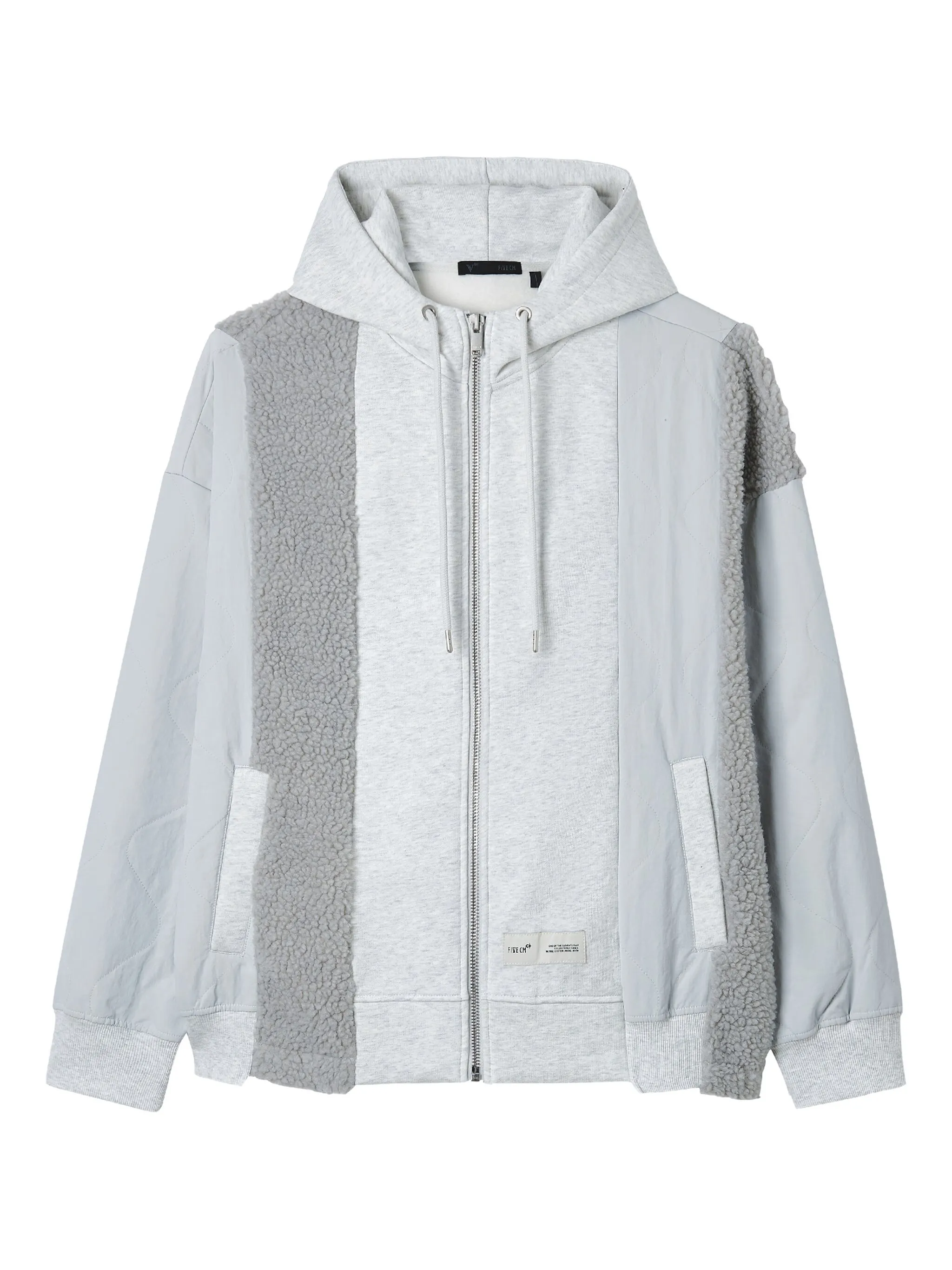 Худи на молнии в технике пэчворк Five Cm, серый
Худи на молнии в технике пэчворк Five Cm, серый