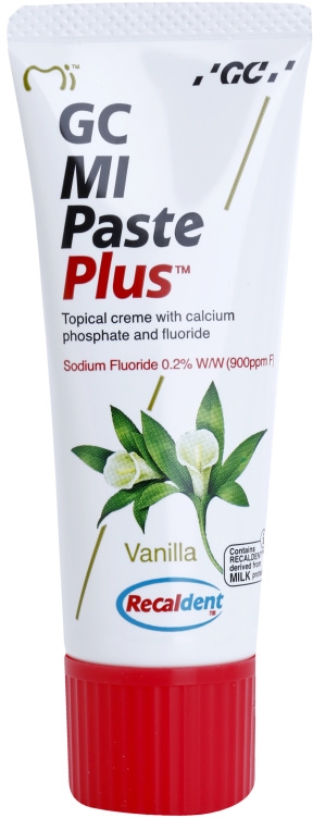 Защитный реминерализующий крем Mi paste plus для чувствительных зубов с фтором Gc, kvapas vanilla 35 мл
Защитный реминерализующий крем Mi paste plus для чувствительных зубов с фтором Gc, kvapas vanilla 35 мл