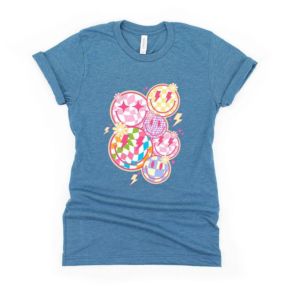 Красочная клетчатая футболка с короткими рукавами и рисунком смайлика для малышей The Juniper Shop, цвет Teal
Красочная клетчатая футболка с короткими рукавами и рисунком смайлика для малышей The Juniper Shop, цвет Teal