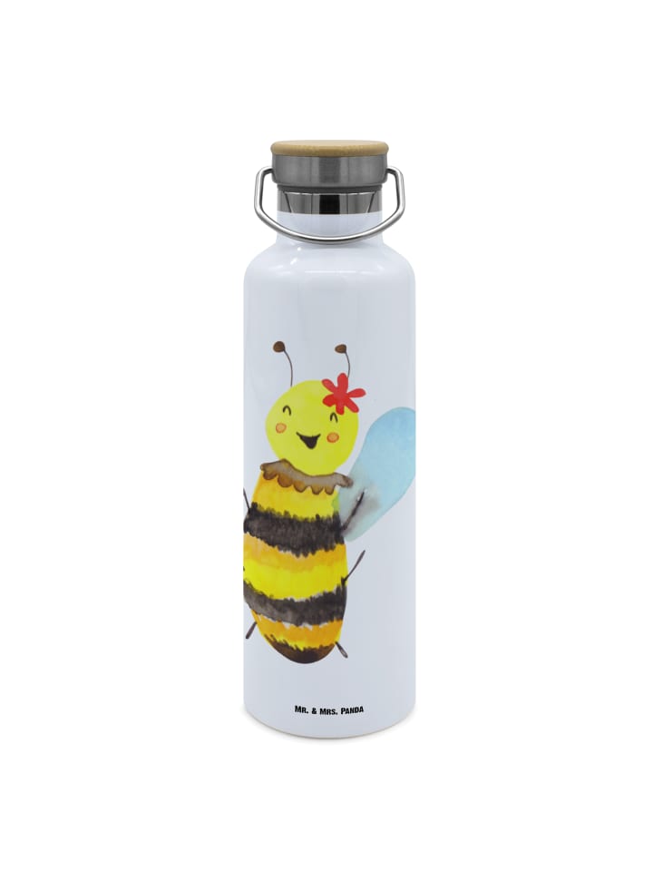 Mr. & Mrs. Panda Бутылка для воды Happy Bee без надписи, белая
Mr. & Mrs. Panda Бутылка для воды Happy Bee без надписи, белая