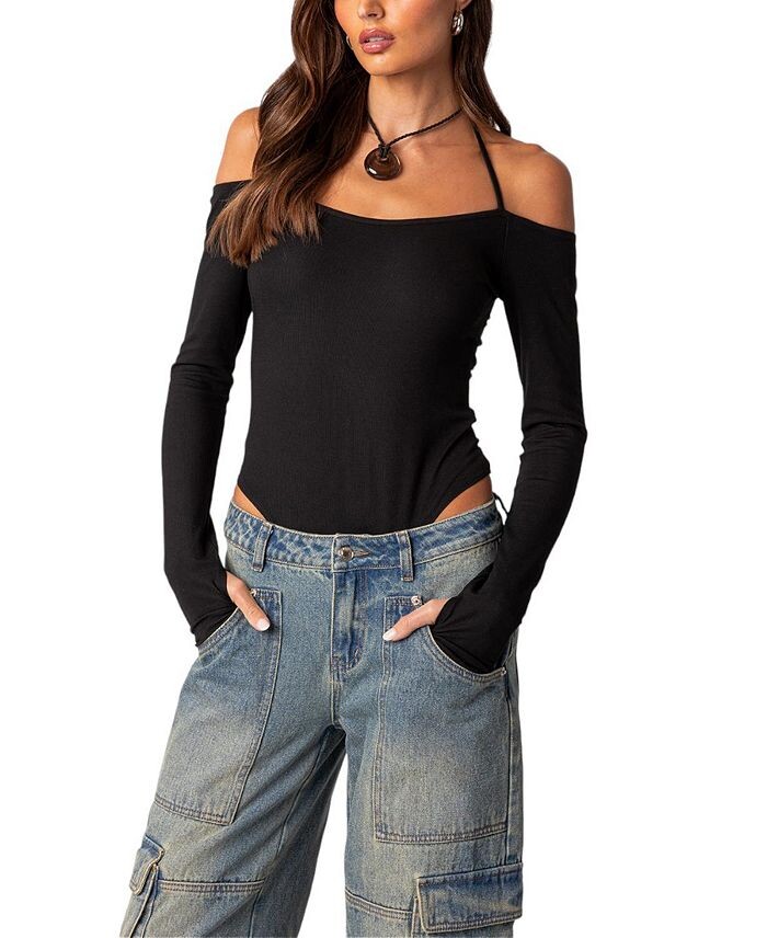 Боди в рубчик Edikted Model Off Duty, черный
Боди в рубчик Edikted Model Off Duty, черный