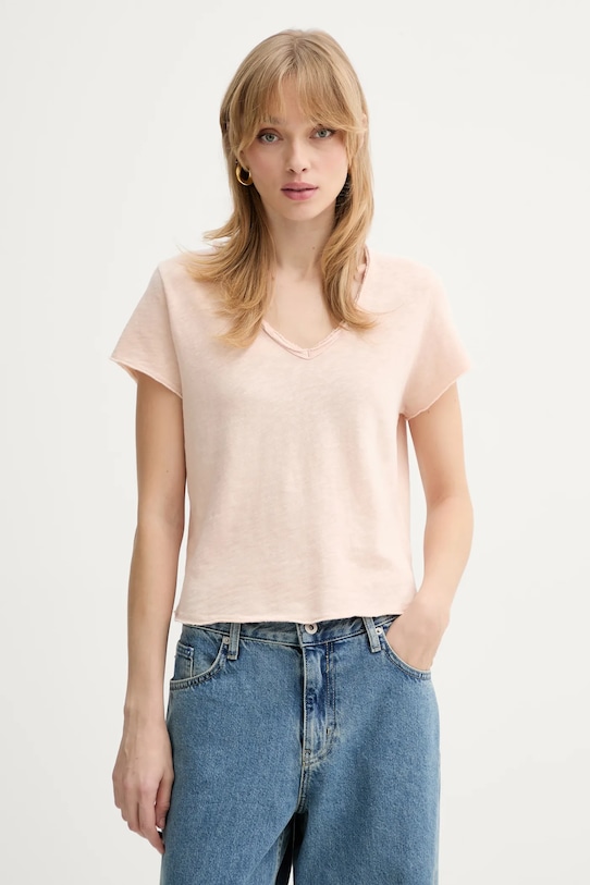 Хлопковая футболка American Vintage, бежевый
Хлопковая футболка American Vintage, бежевый