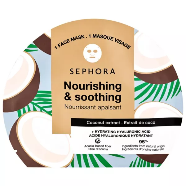 Увлажняющие маски для лица с гиалуроновой кислотой Sephora Collection, цвет coconut
Увлажняющие маски для лица с гиалуроновой кислотой Sephora Collection, цвет coconut