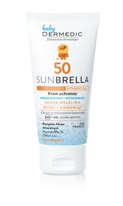 Dermedic, Sunbrella, защитный крем для детей и младенцев, SPF 50, 50 г
Dermedic, Sunbrella, защитный крем для детей и младенцев, SPF 50, 50 г