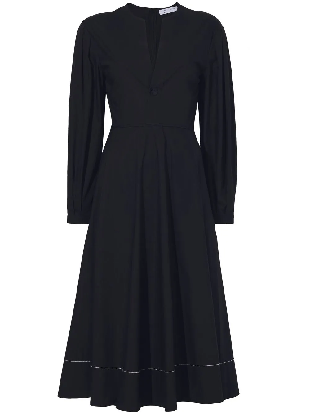 Поплиновое платье с V-образным вырезом Proenza Schouler White Label, черный
Поплиновое платье с V-образным вырезом Proenza Schouler White Label, черный