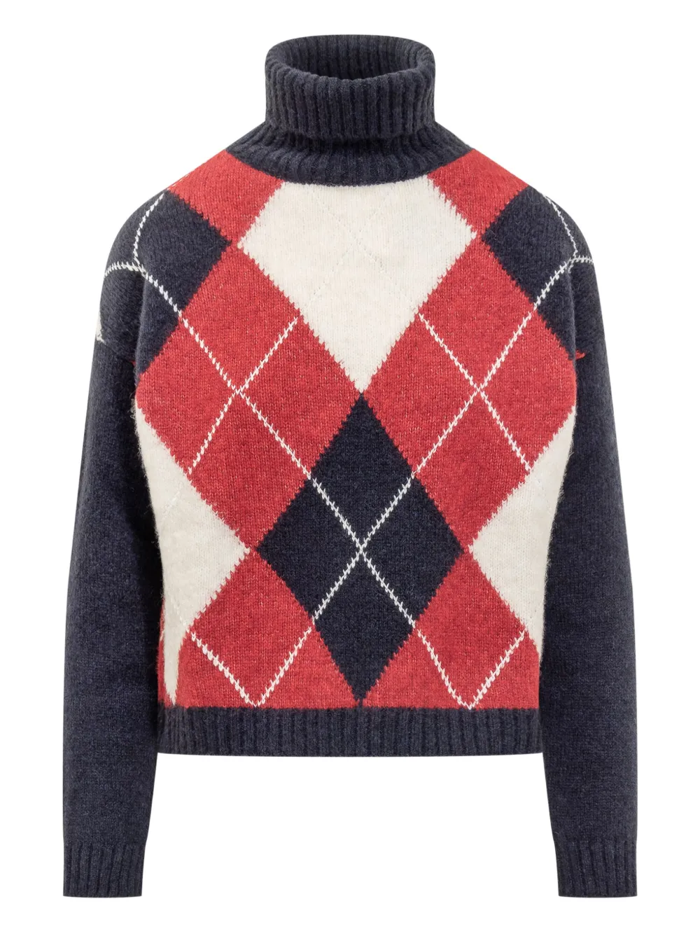 Водолазка с узором «Аргайл» Semicouture, синий
Водолазка с узором «Аргайл» Semicouture, синий