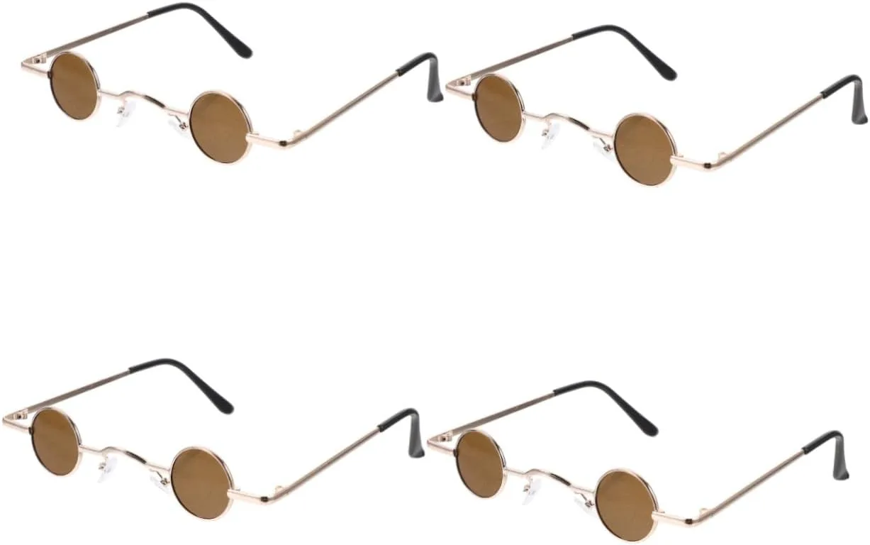 VALICLUD Винтажные солнцезащитные очки Ретро Летние солнцезащитные очки Очки для активного отдыха Очки в стиле стимпанк Хиппи Очки маленького размера, Multix4pcs
VALICLUD Винтажные солнцезащитные очки Ретро Летние солнцезащитные очки Очки для активного отдыха Очки в стиле стимпанк Хиппи Очки маленького размера, Multix4pcs