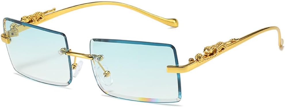 Солнцезащитные очки без оправы прямоугольной формы для женщин и мужчин, модные новые солнцезащитные очки для женщин, роскошные очки с защитой от УФ-излучения UV400 TYUVIVO, Gradient Green
Солнцезащитные очки без оправы прямоугольной формы для женщин и мужчин, модные новые солнцезащитные очки для женщин, роскошные очки с защитой от УФ-излучения UV400 TYUVIVO, Gradient Green