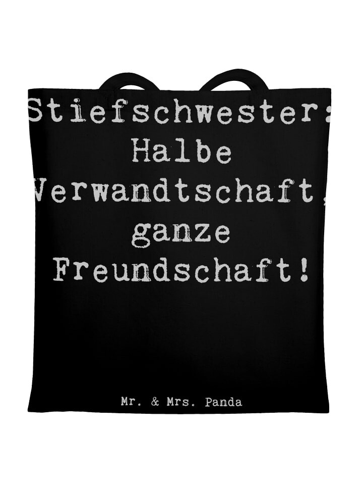 Сумка для переноски Mr & Mrs Panda Stiefschwester Freundschaft, черный
Сумка для переноски Mr & Mrs Panda Stiefschwester Freundschaft, черный