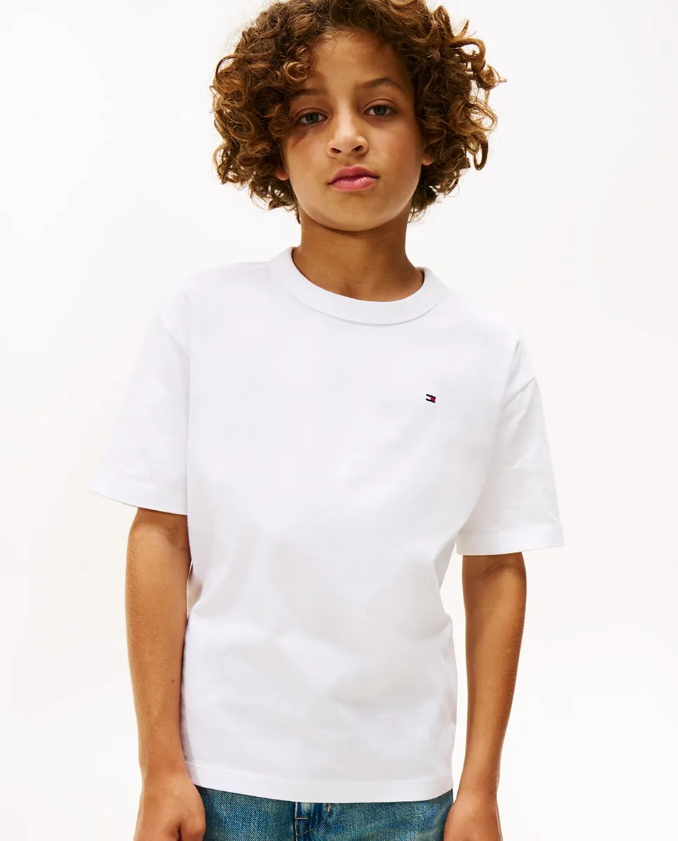 Детская футболка с короткими рукавами и логотипом на спине Tommy Hilfiger, белый
Детская футболка с короткими рукавами и логотипом на спине Tommy Hilfiger, белый