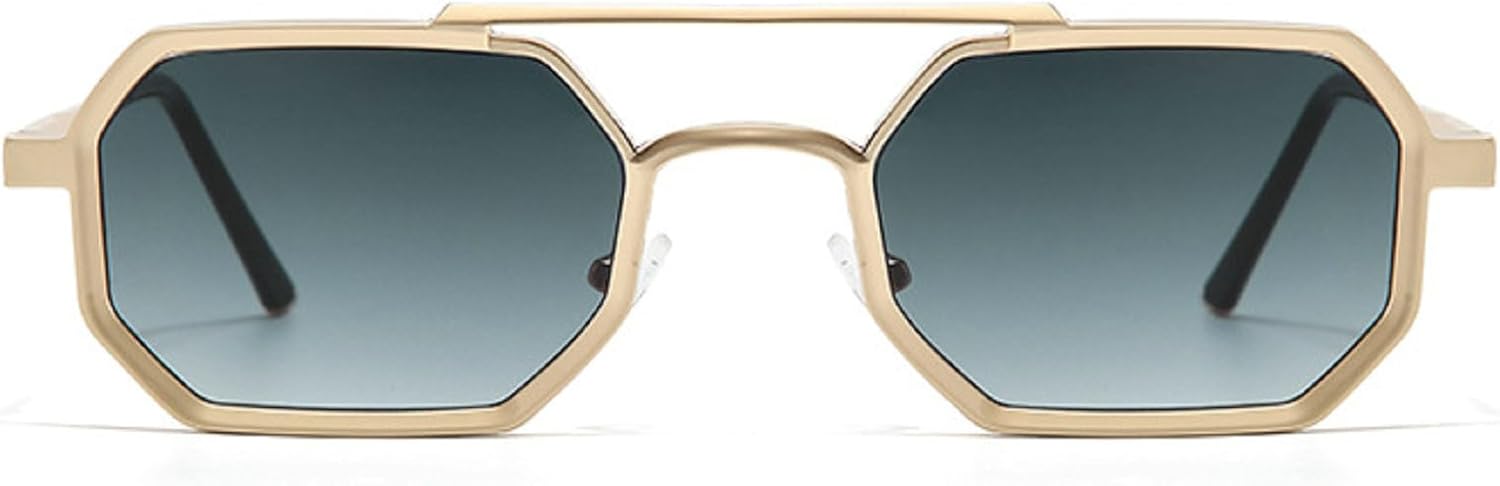 Мужские солнцезащитные очки в стиле ретро с двойной перемычкой, многоугольные, квадратной формы, прозрачные, с градиентом цвета океана, женские очки в металлической оправе, размер N45 mincl, C7
Мужские солнцезащитные очки в стиле ретро с двойной перемычкой, многоугольные, квадратной формы, прозрачные, с градиентом цвета океана, женские очки в металлической оправе, размер N45 mincl, C7